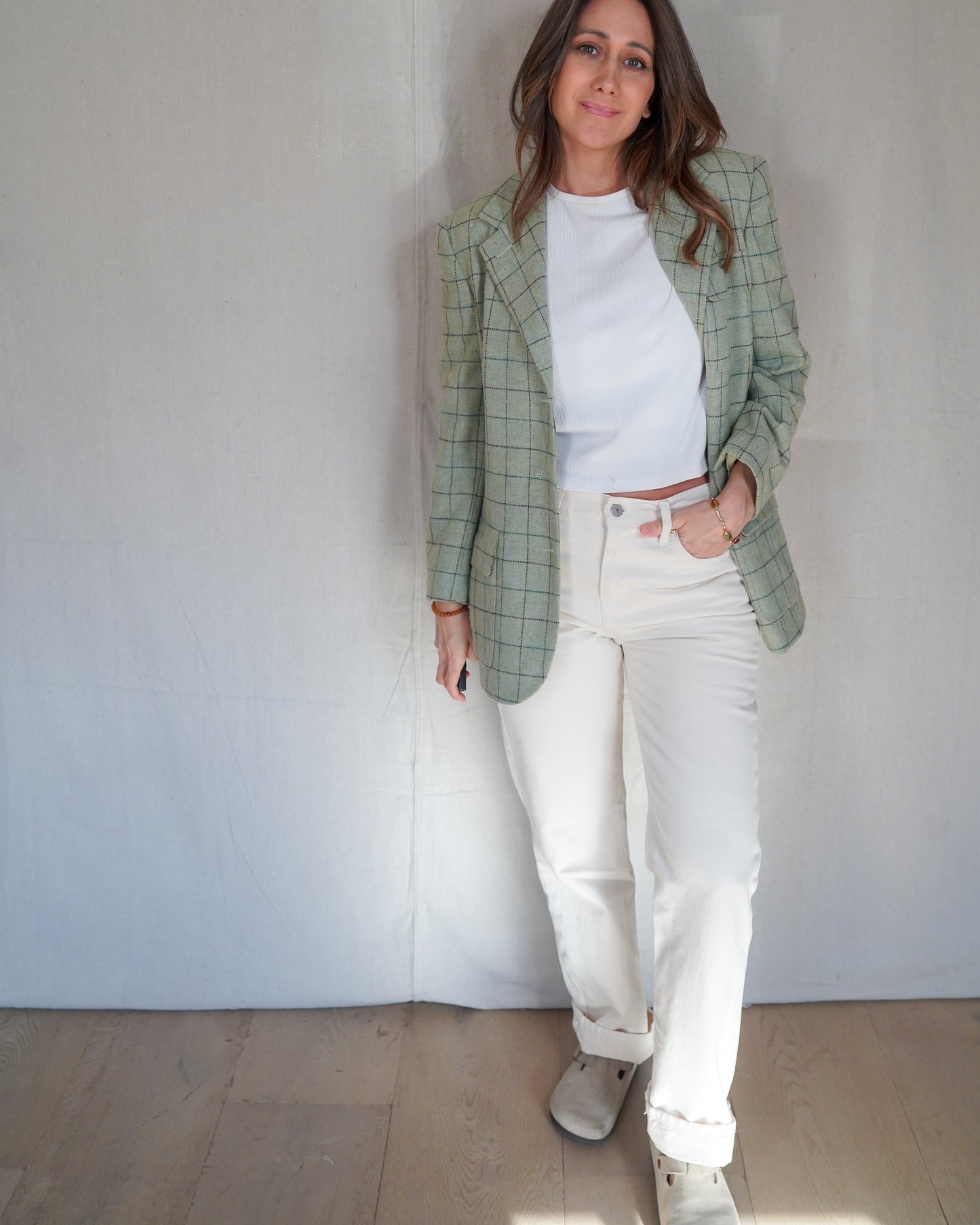 Lauren Ralph Lauren Wool Windowpane Blazer