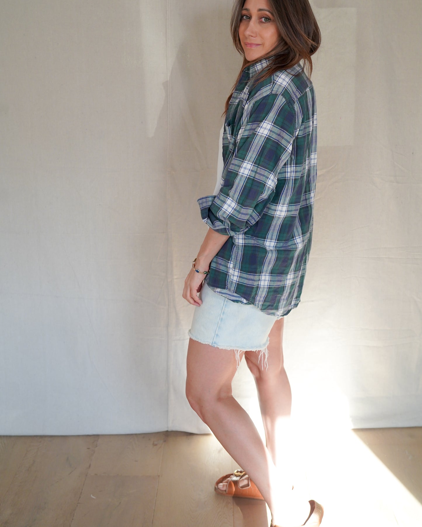 L.L. Bean Plaid Cotton Flannel Shirt