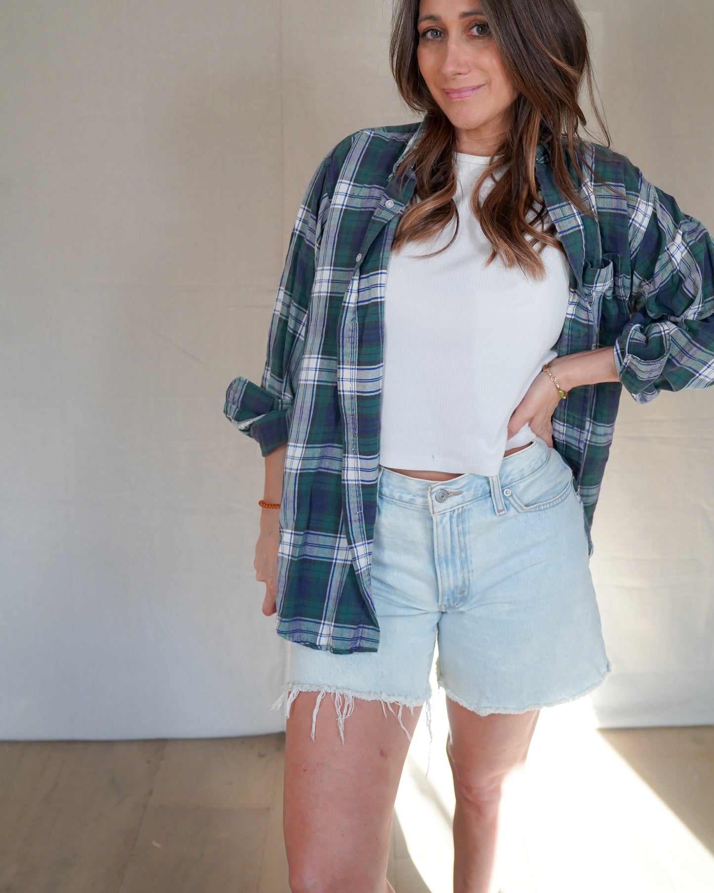 L.L. Bean Plaid Cotton Flannel Shirt