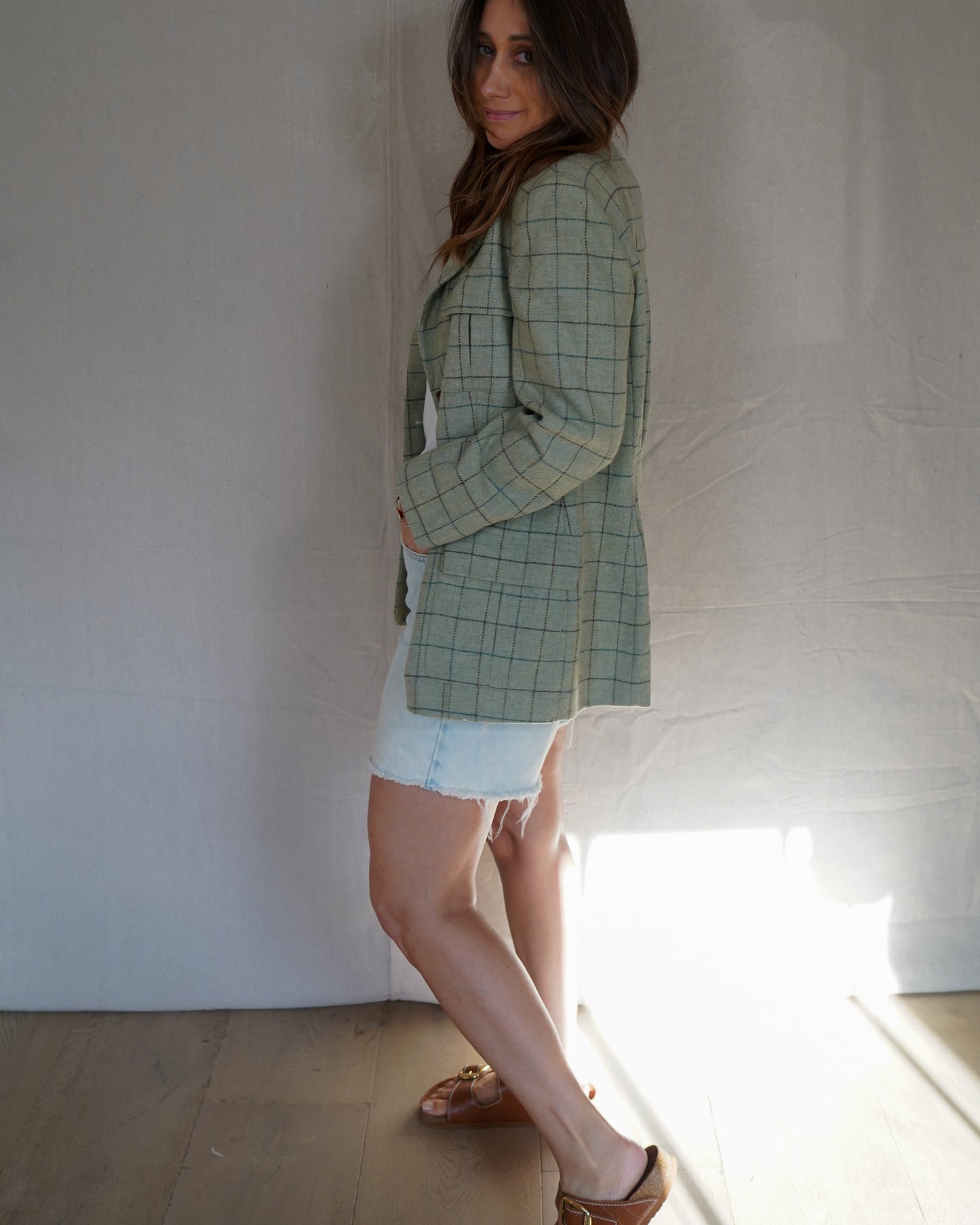 Lauren Ralph Lauren Wool Windowpane Blazer