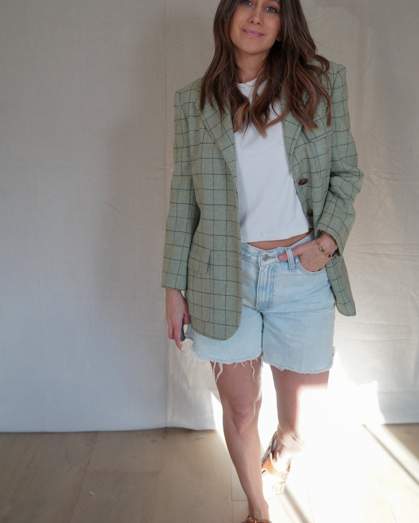 Lauren Ralph Lauren Wool Windowpane Blazer