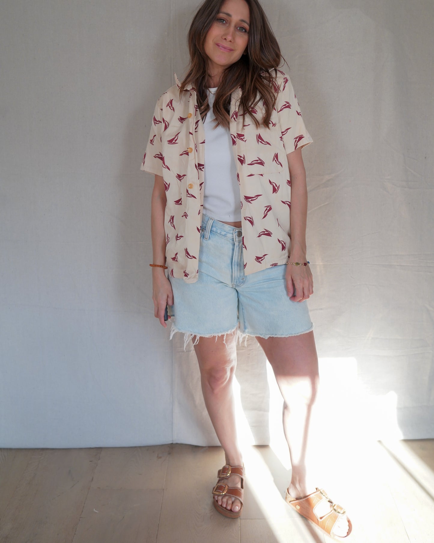 Brentwood Sailboat Print Button Down