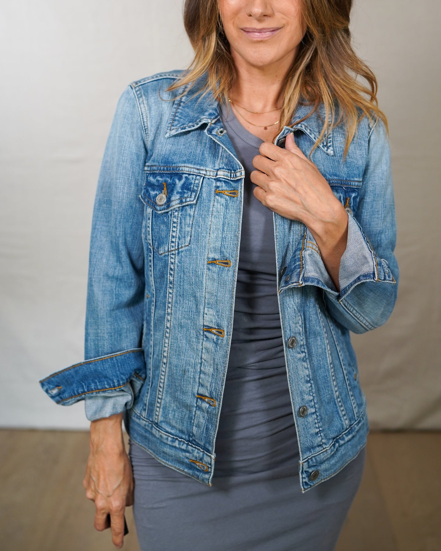 GAP Cotton Denim Jacket Classic Trucker Medium Wash S