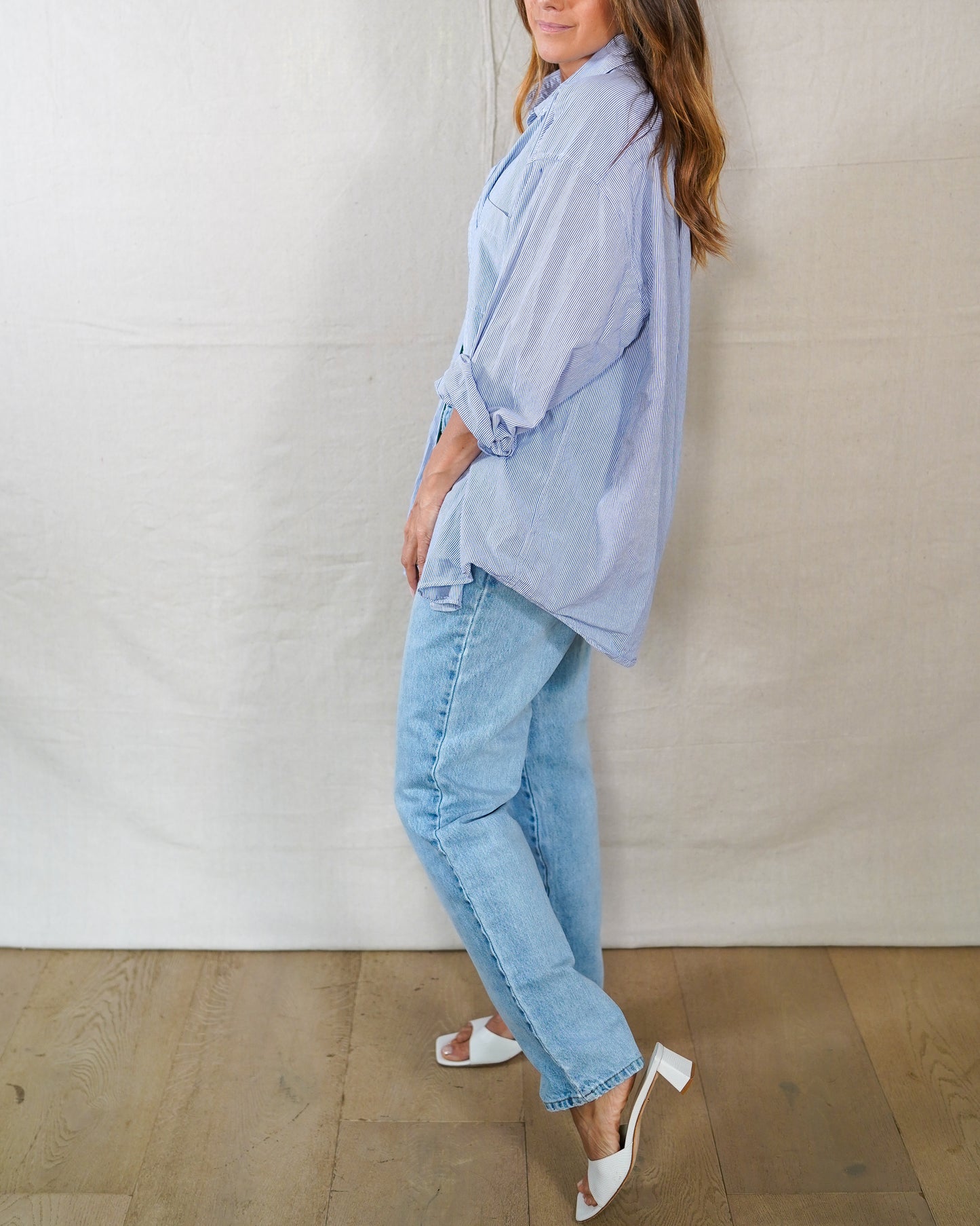 Alexander Julian Blue Stripe Oxford Shirt