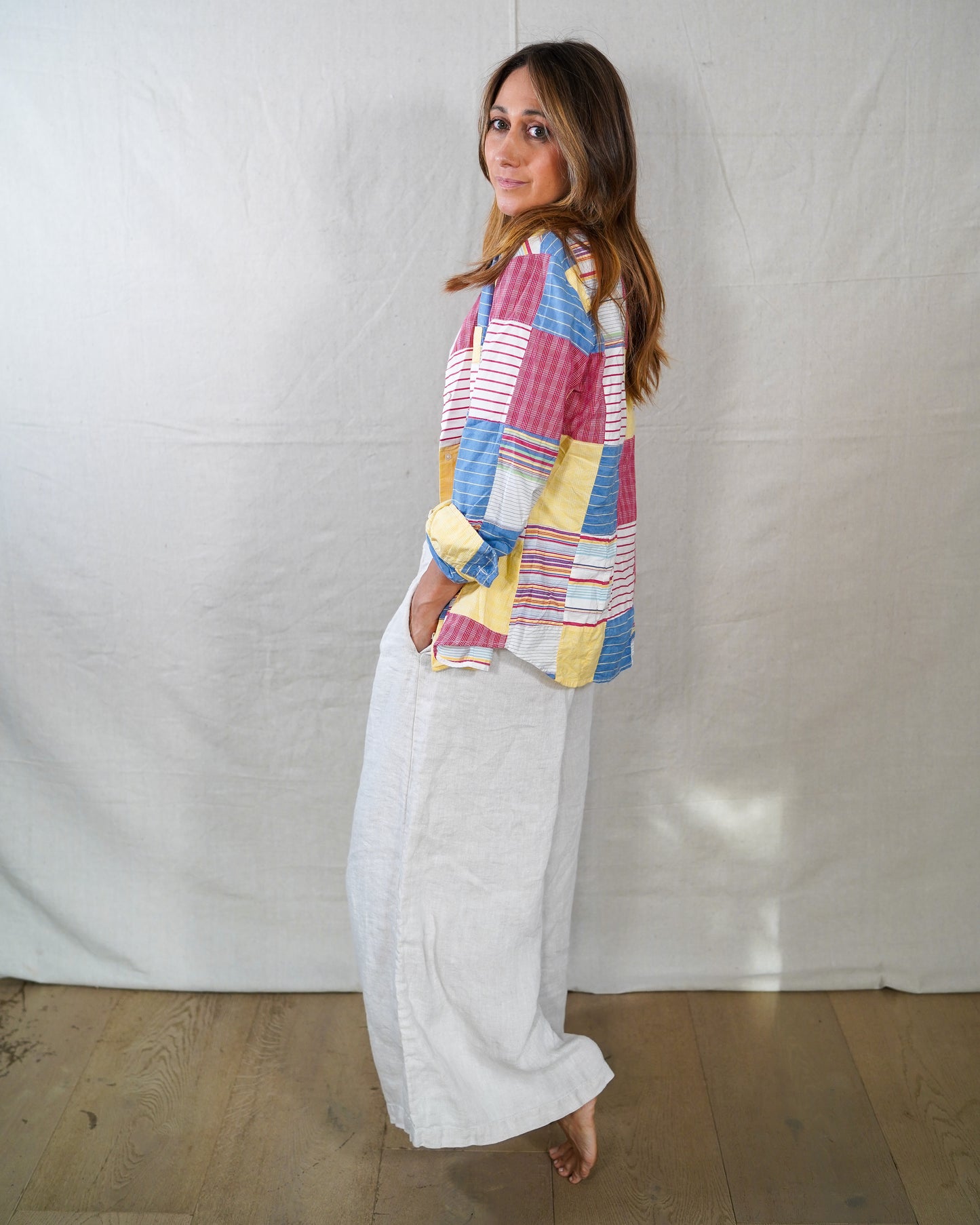 Les Umes 100% Linen Wide Leg Pants