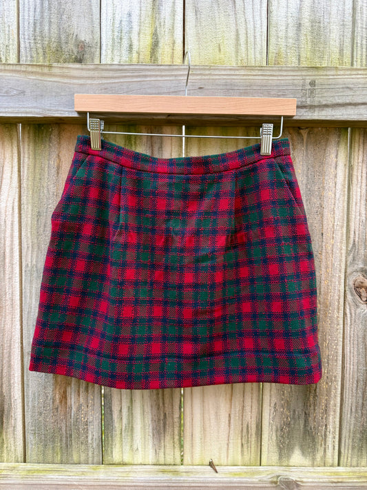 Reworked Vintage Pendleton Wool Plaid Mini — M
