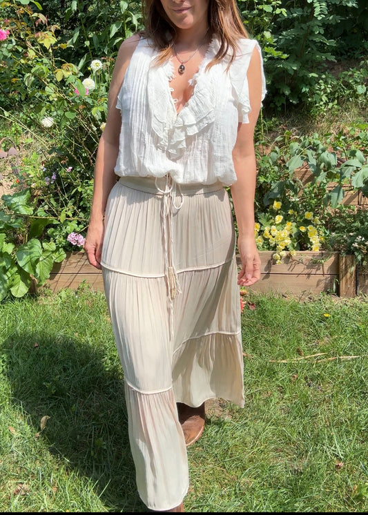 Joie Floaty Tiered Maxi Skirt – Desert Romance