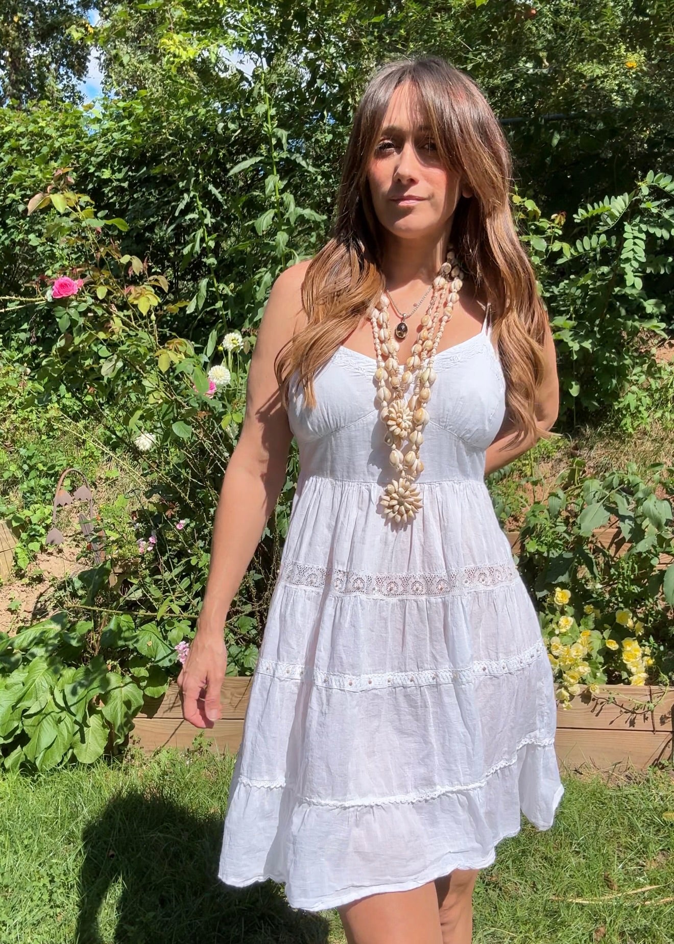 White Eyelet Sundress — Coastal Cowboy / 2000s Y2K
