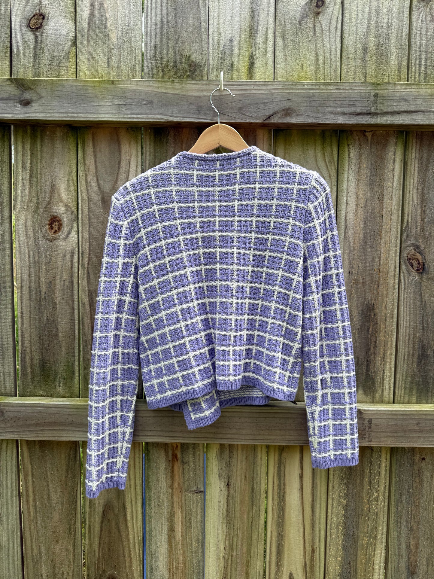 Ann Taylor Lavender Knit Cardigan