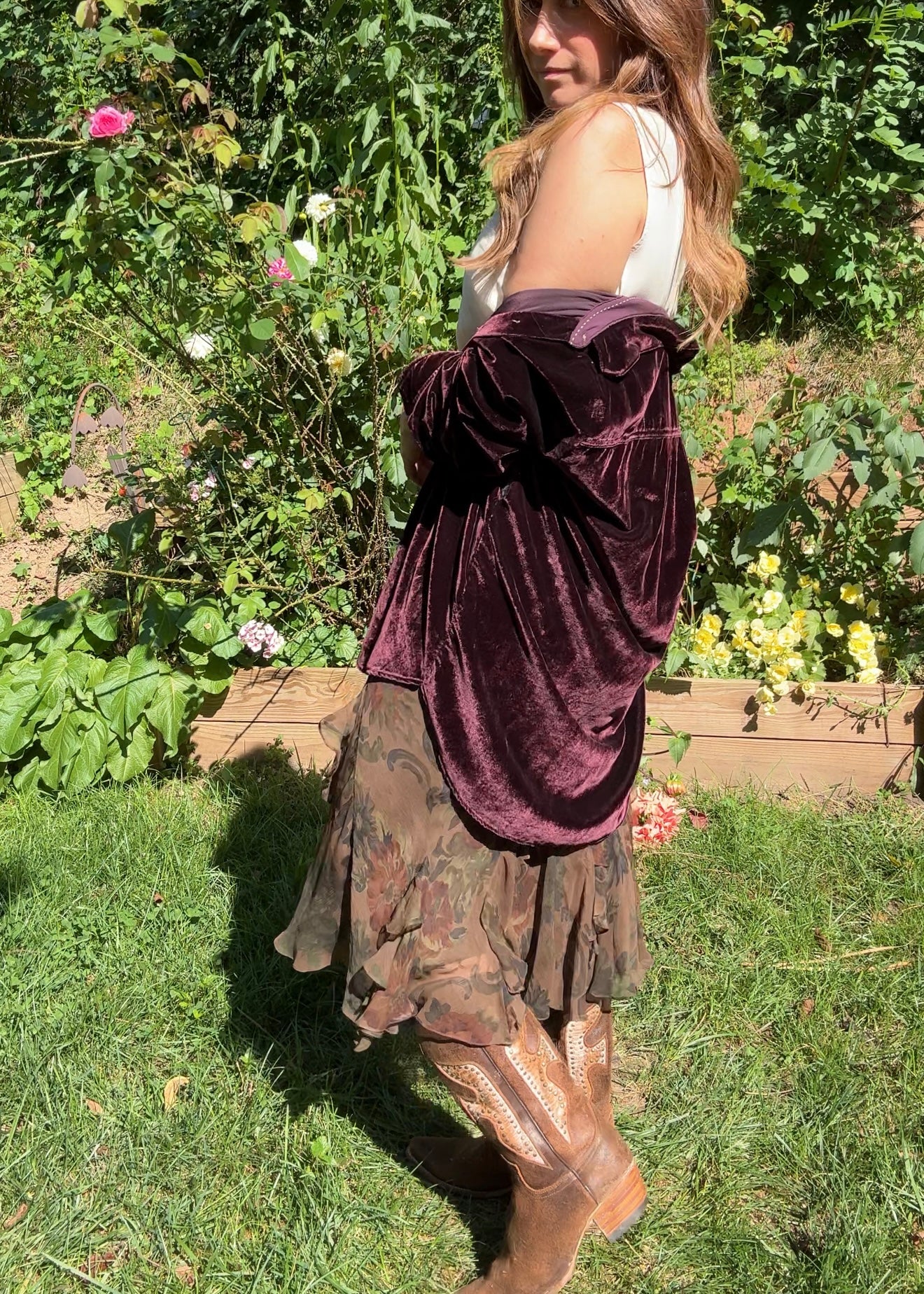 Maeve Velvet Oxblood Button-Down Shirt — Anthropologie