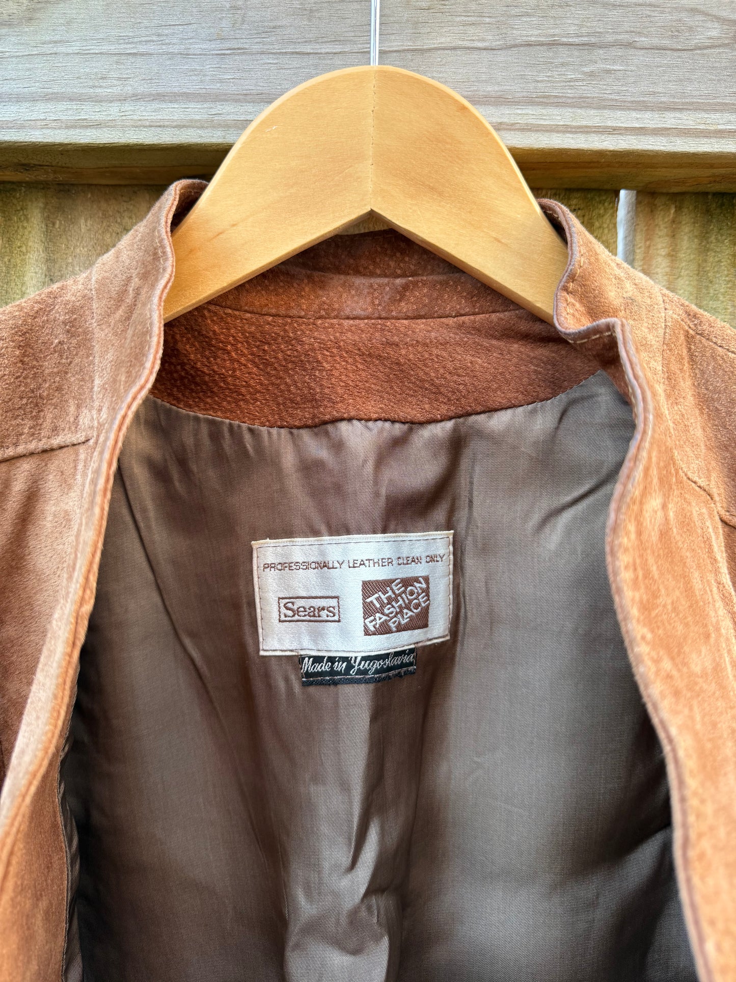 Brown Suede Open-Front Lodge Jacket - Quiet Luxury