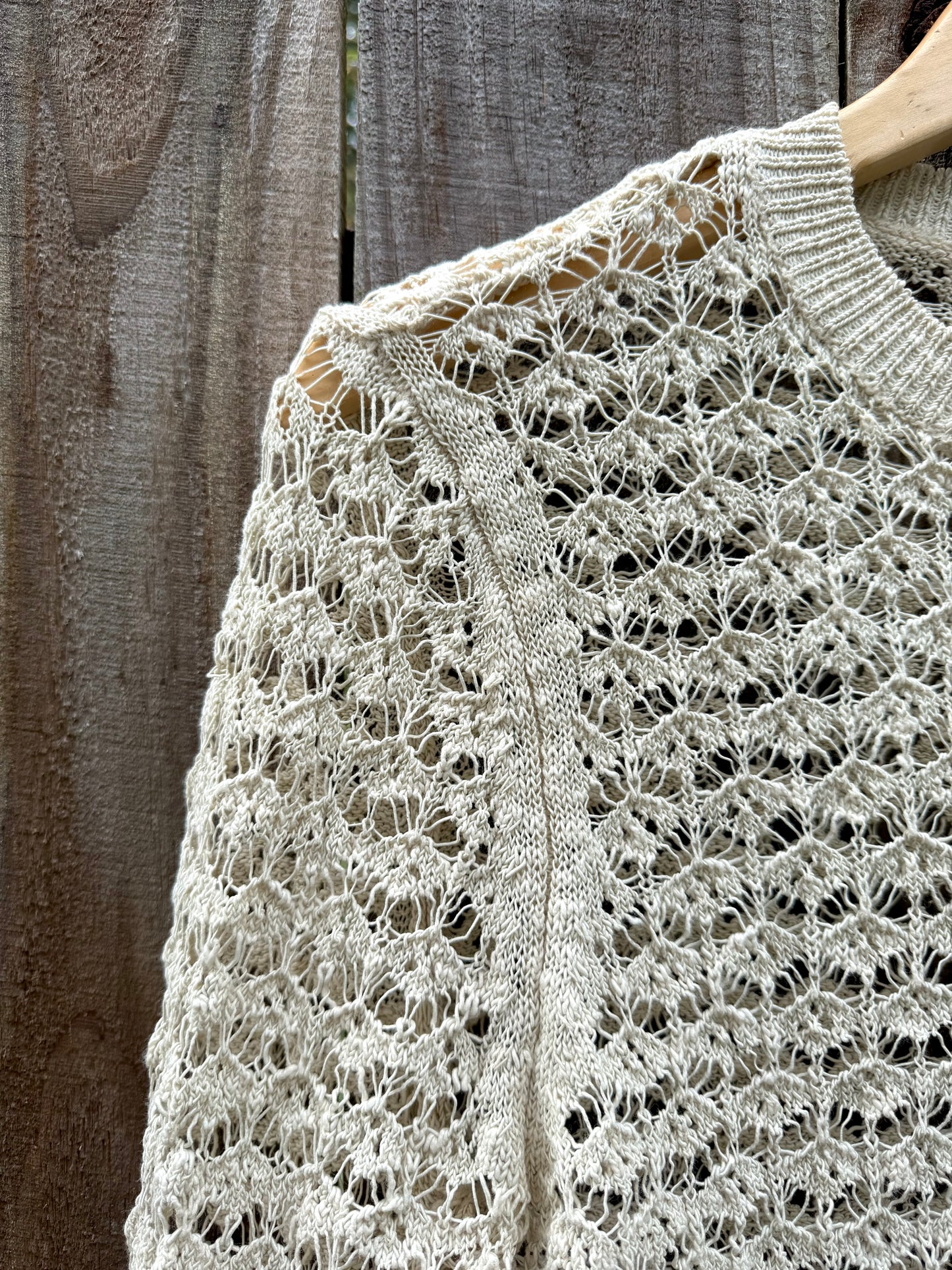 Crochet Sheer Knit Top