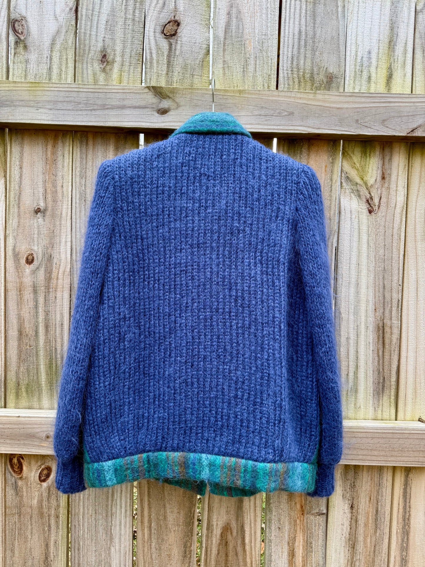 Irish Handwoven Wool Jacket with Built-In Scarf — Donegal Design