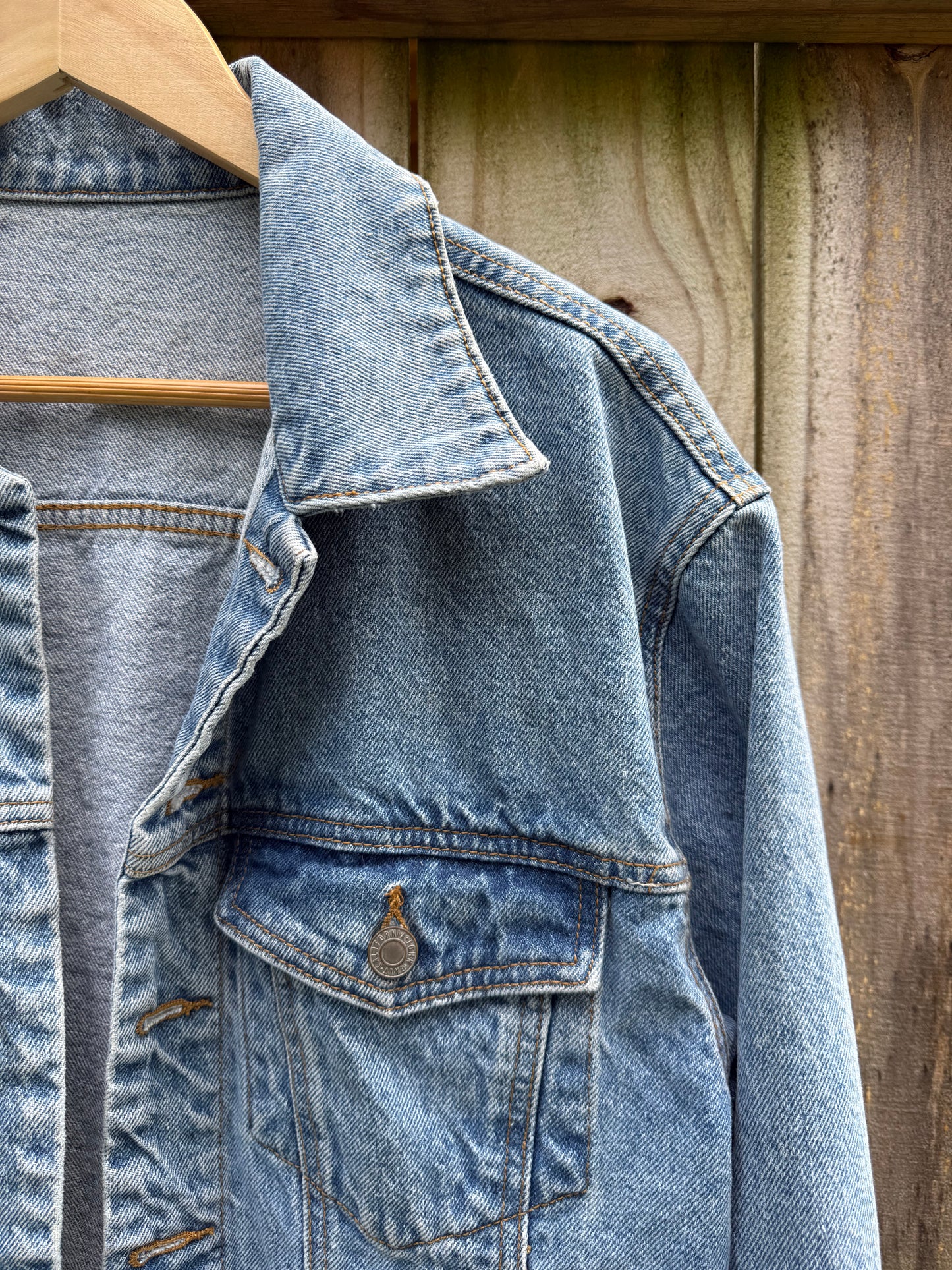 John Galt Vintage Denim Trucker Jacket