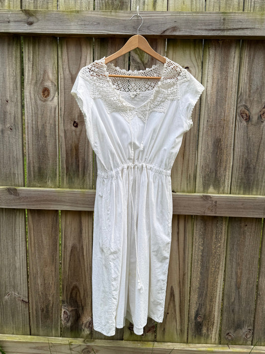 Vintage Plain Jane by Esprit Crochet Collar Dress