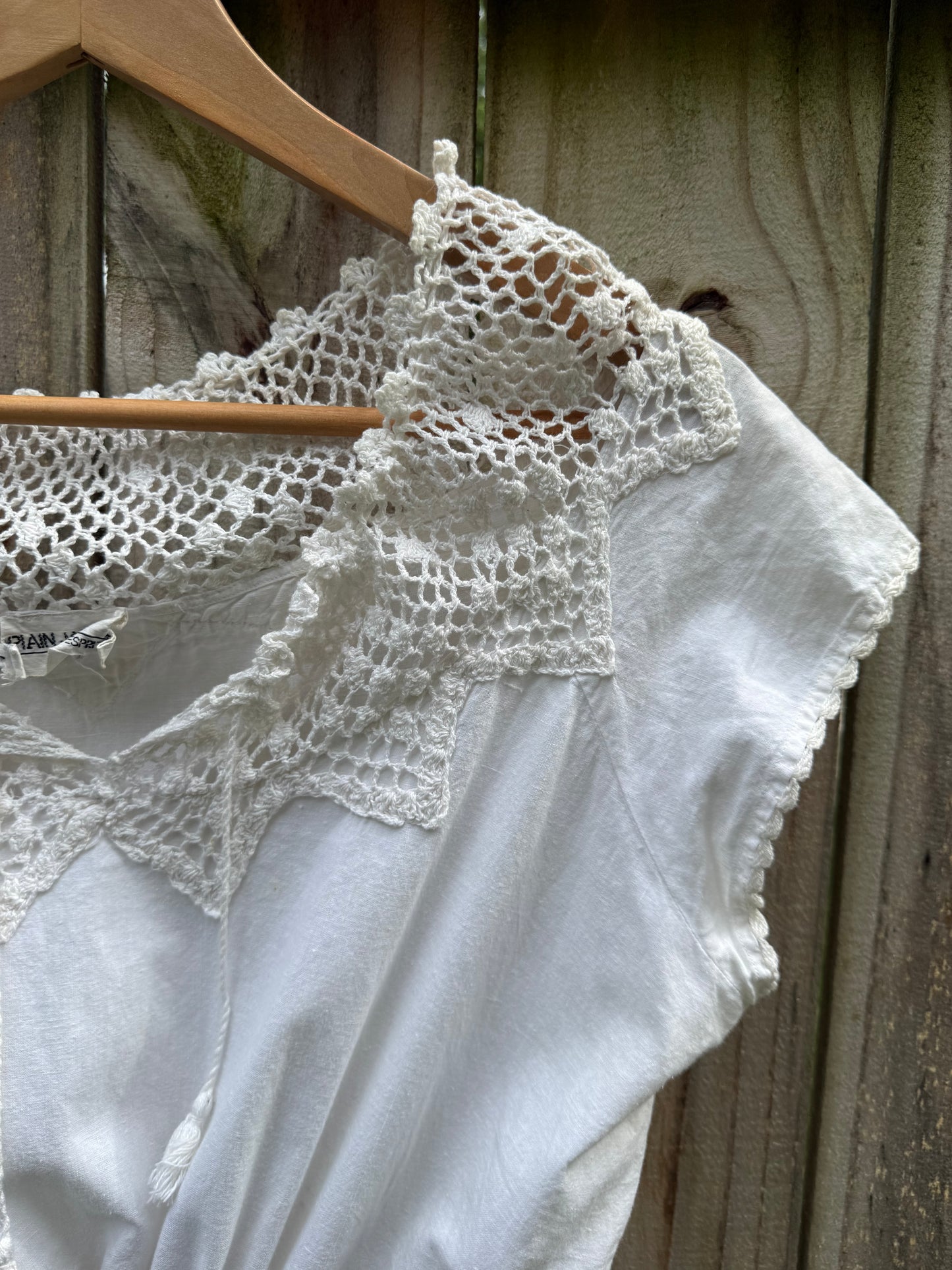 Vintage Plain Jane by Esprit Crochet Collar Dress
