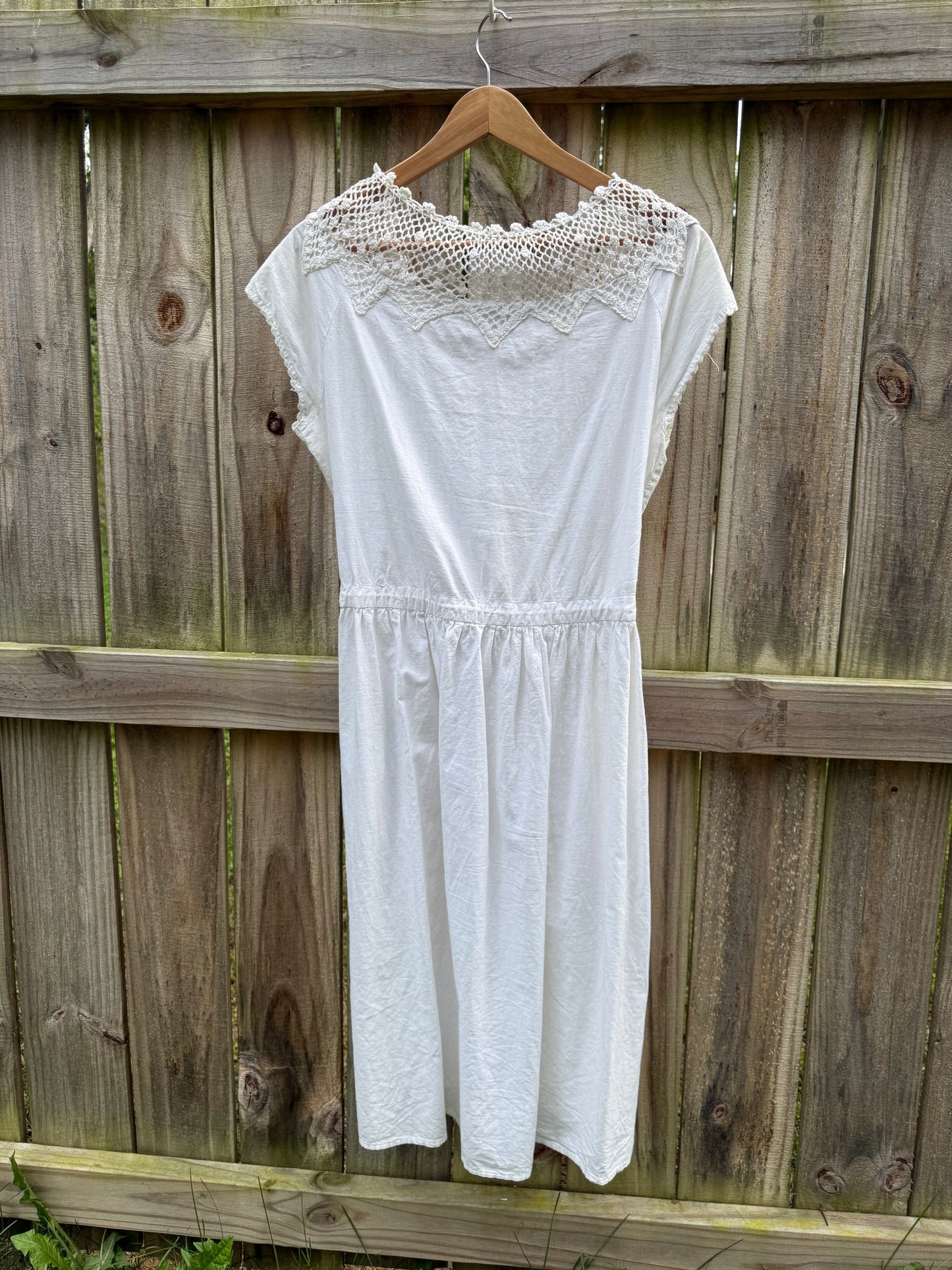 Vintage Plain Jane by Esprit Crochet Collar Dress