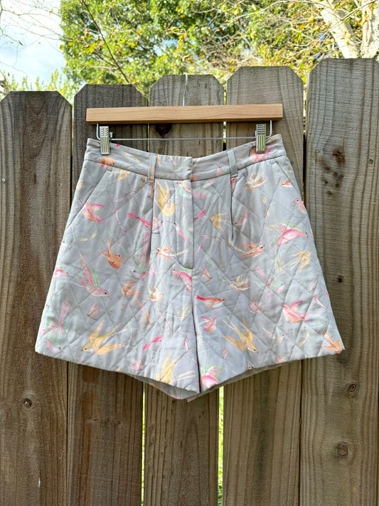 Jill Stuart Collection Quilted Bird Shorts