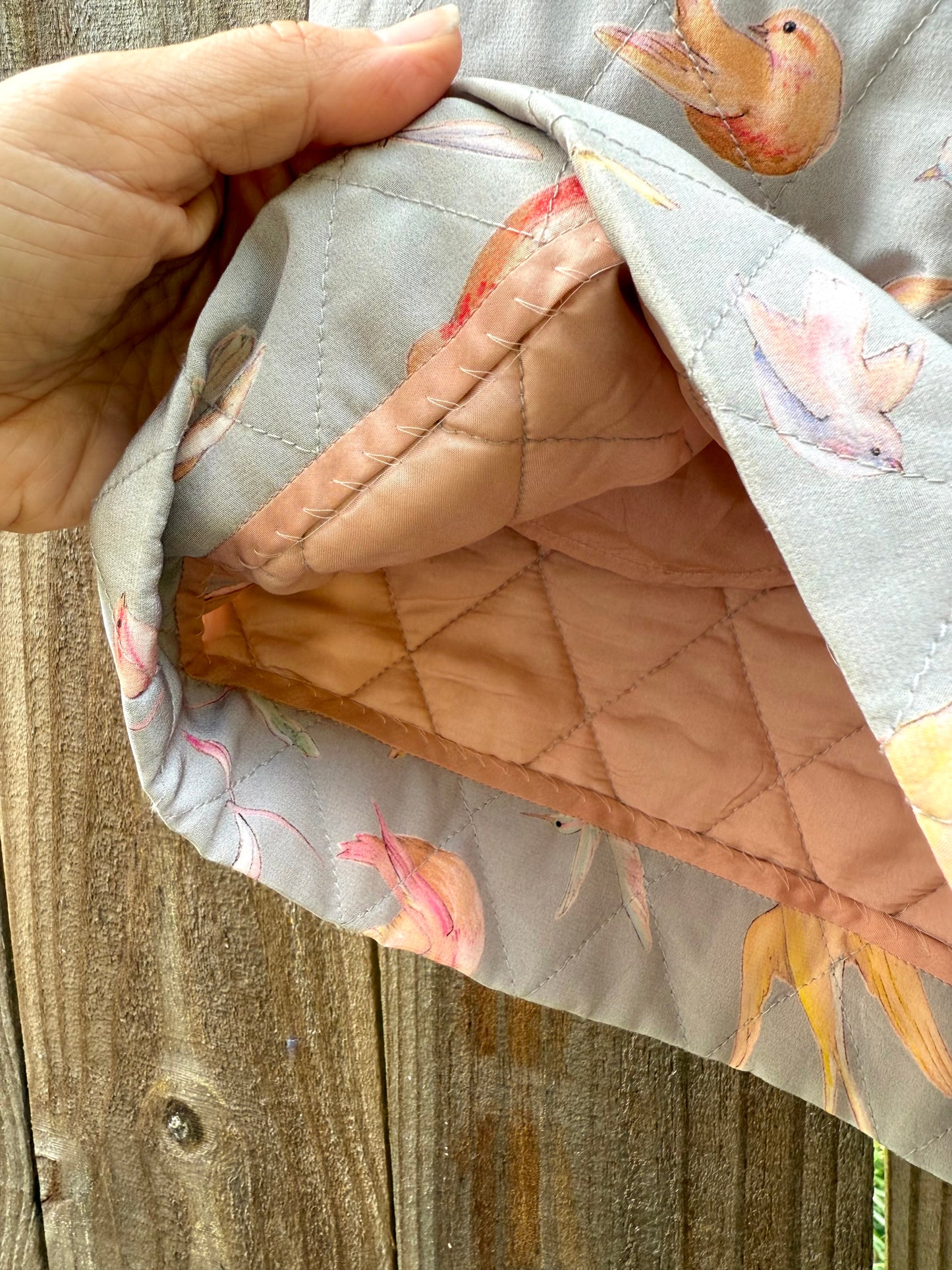 Jill Stuart Collection Quilted Bird Shorts