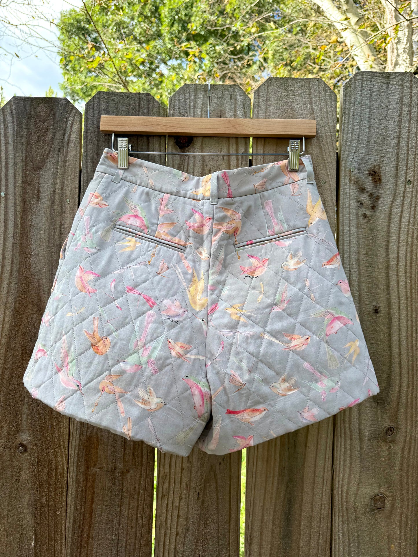 Jill Stuart Collection Quilted Bird Shorts