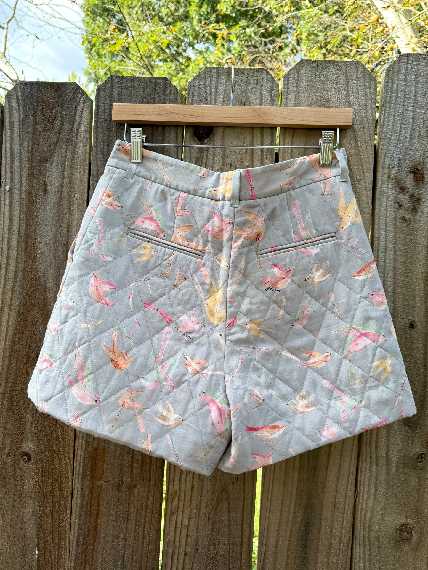 Jill Stuart Collection Quilted Bird Shorts