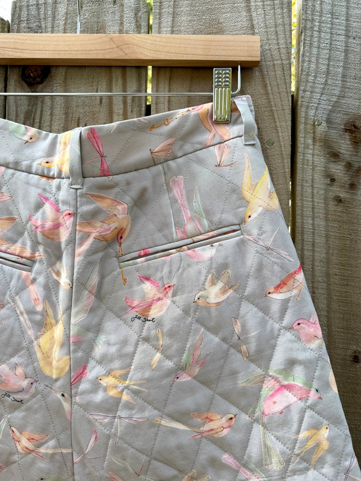 Jill Stuart Collection Quilted Bird Shorts