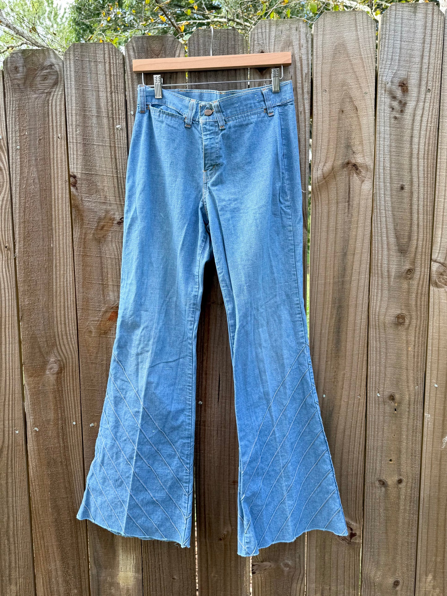 Vintage 70s Paneled Flare Jeans