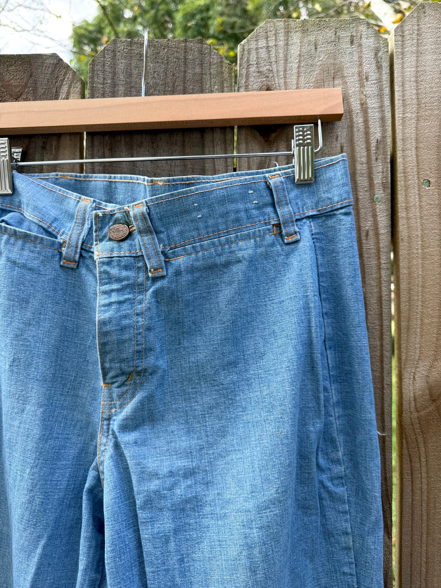 Vintage 70s Paneled Flare Jeans