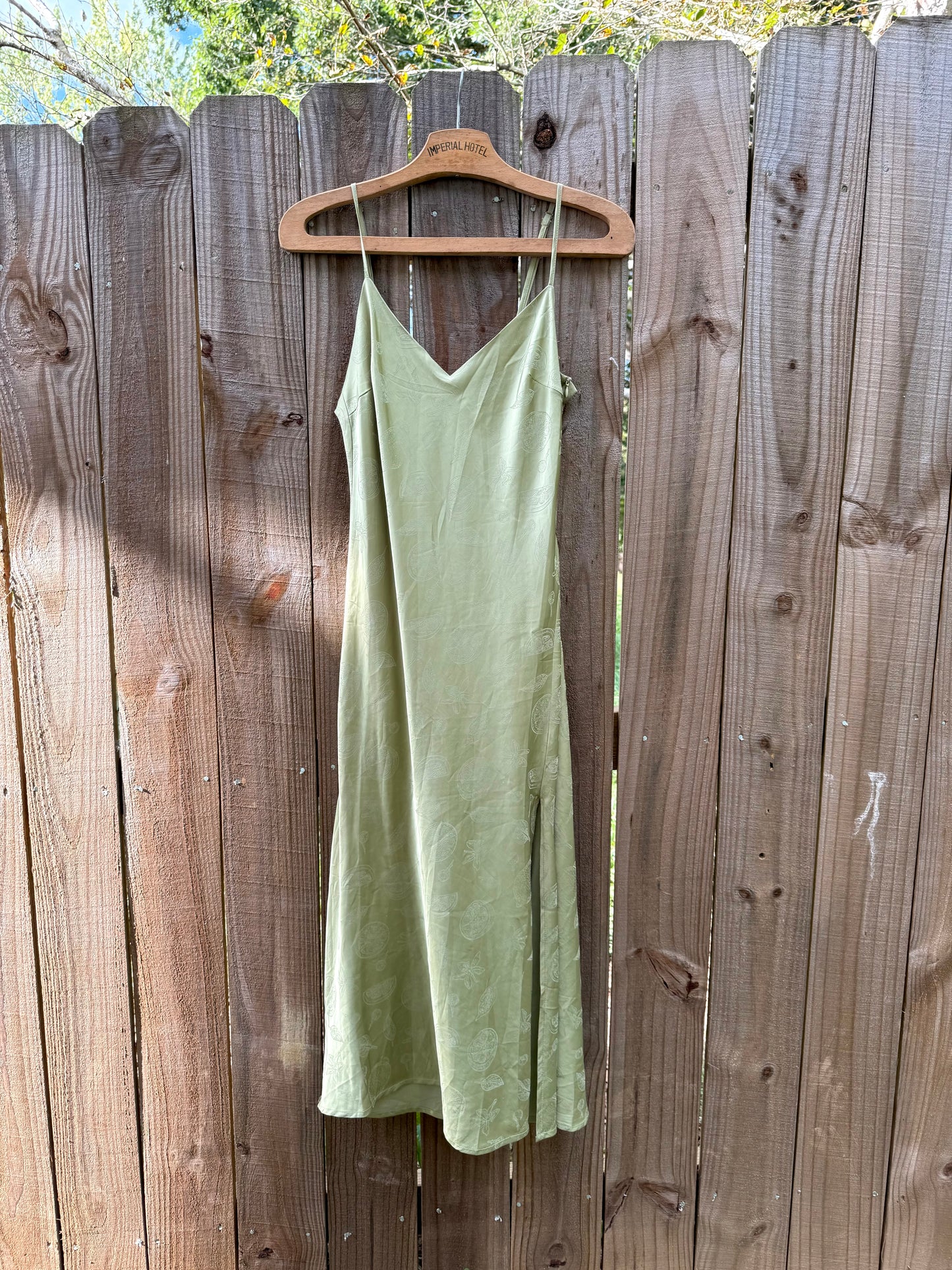 Curated Preloved Pistachio Green Slip Dress
