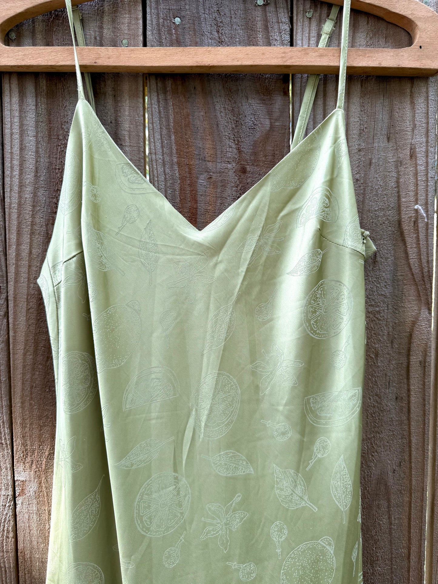 Curated Preloved Pistachio Green Slip Dress