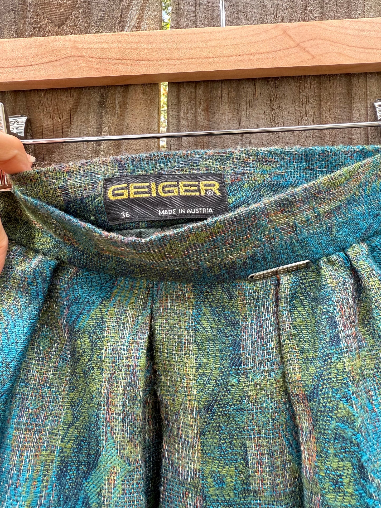 Vintage Geiger Wool Midi Skirt – Austrian Made