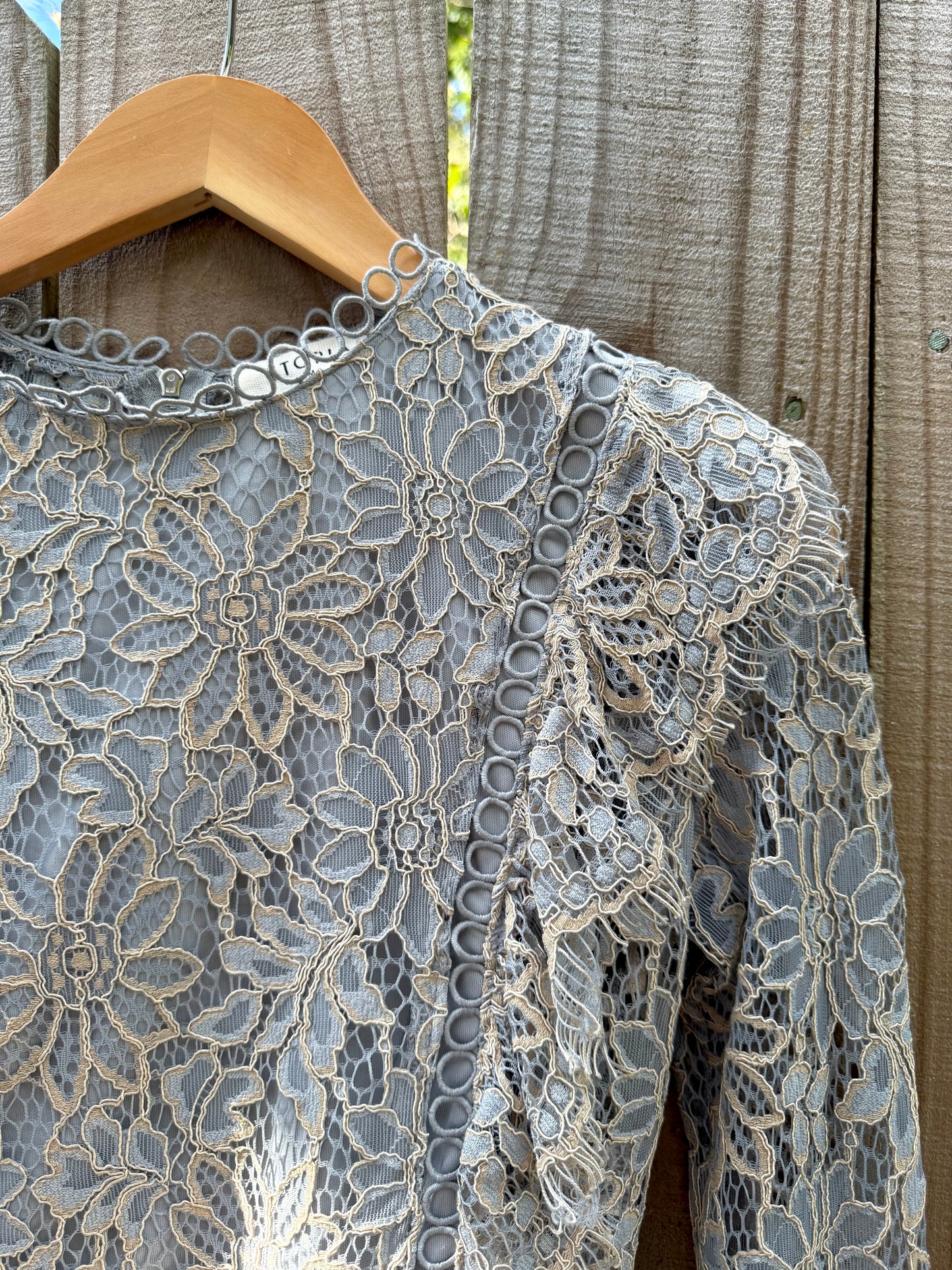 Romantic Lace Peplum Top - Story