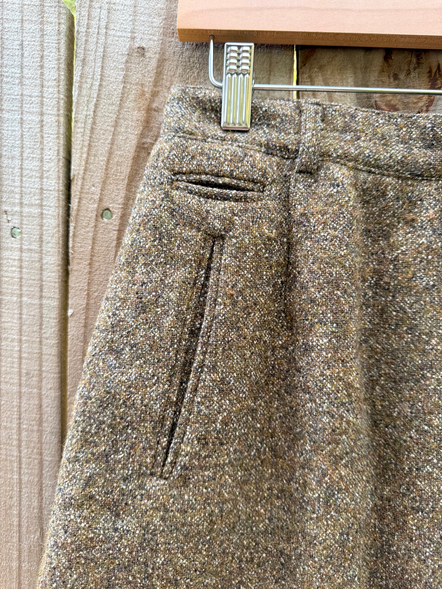 Wool + Silk Tweed Mini Skirt – Made in Italy, 90s-Inspired