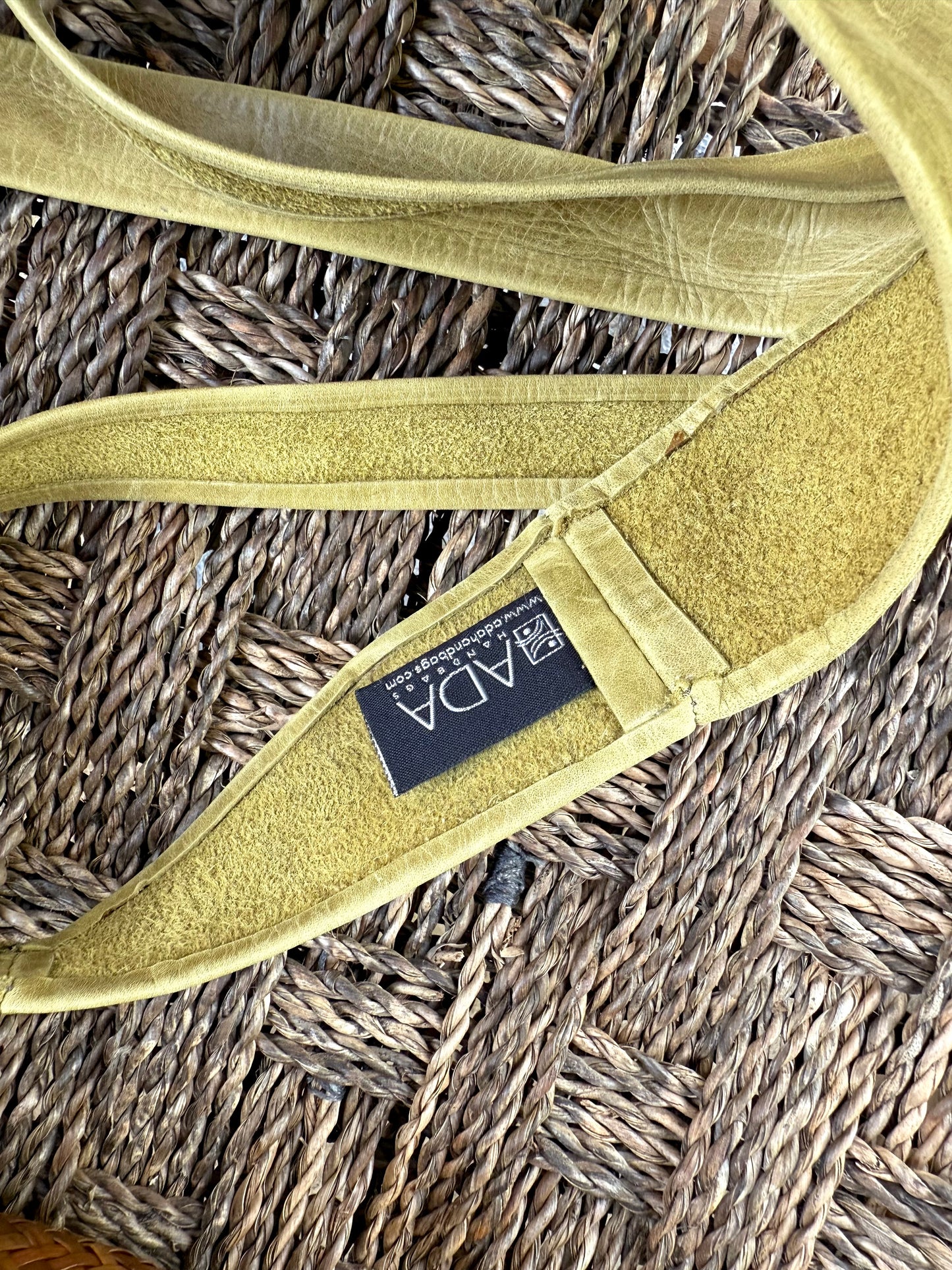 Olive Argentinian Leather Wrap Belt / ADA