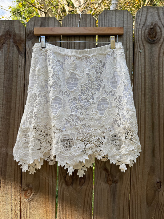 See by Chloé Floral Lace Skirt