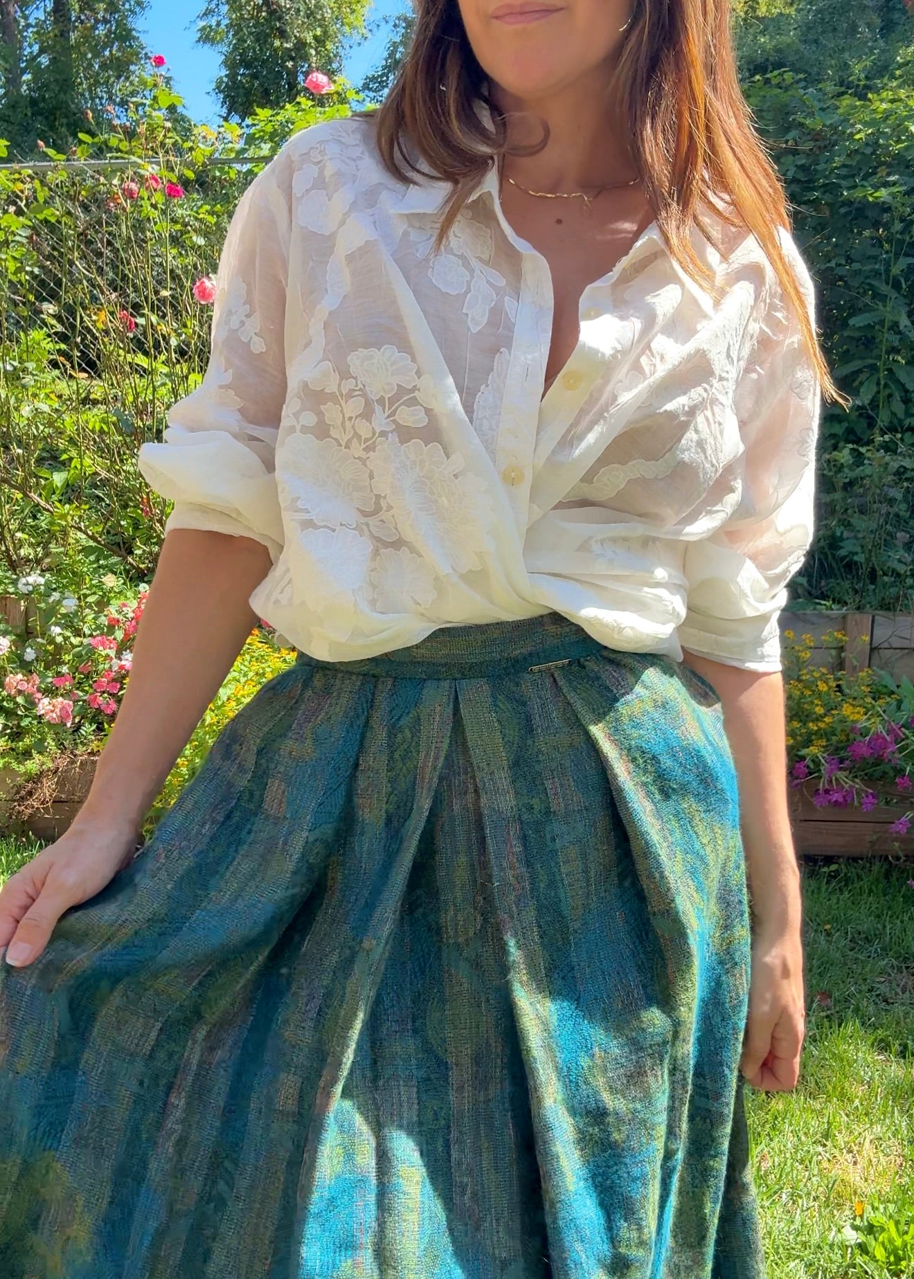 Vintage Geiger Wool Midi Skirt – Austrian Made