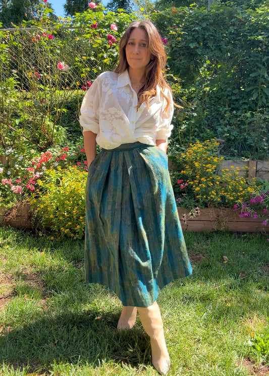 Vintage Geiger Wool Midi Skirt – Austrian Made