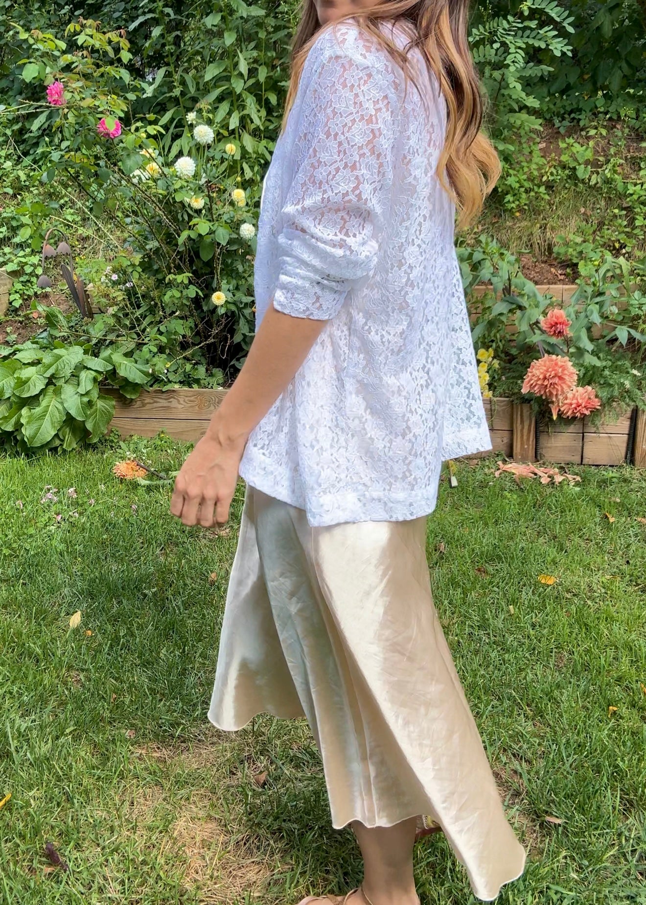 Vintage White Lace Layering Jacket