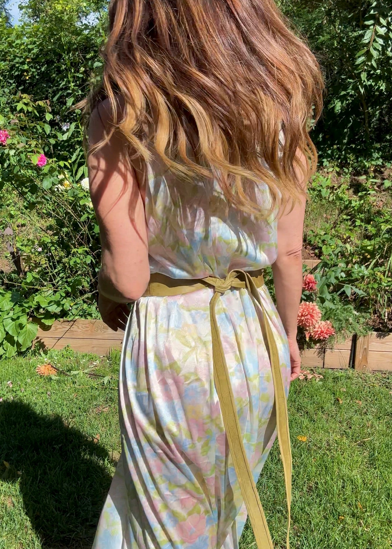 Vintage 1970s Vassarette Pastel Lace Slip Dress Nightgown (Maxi)