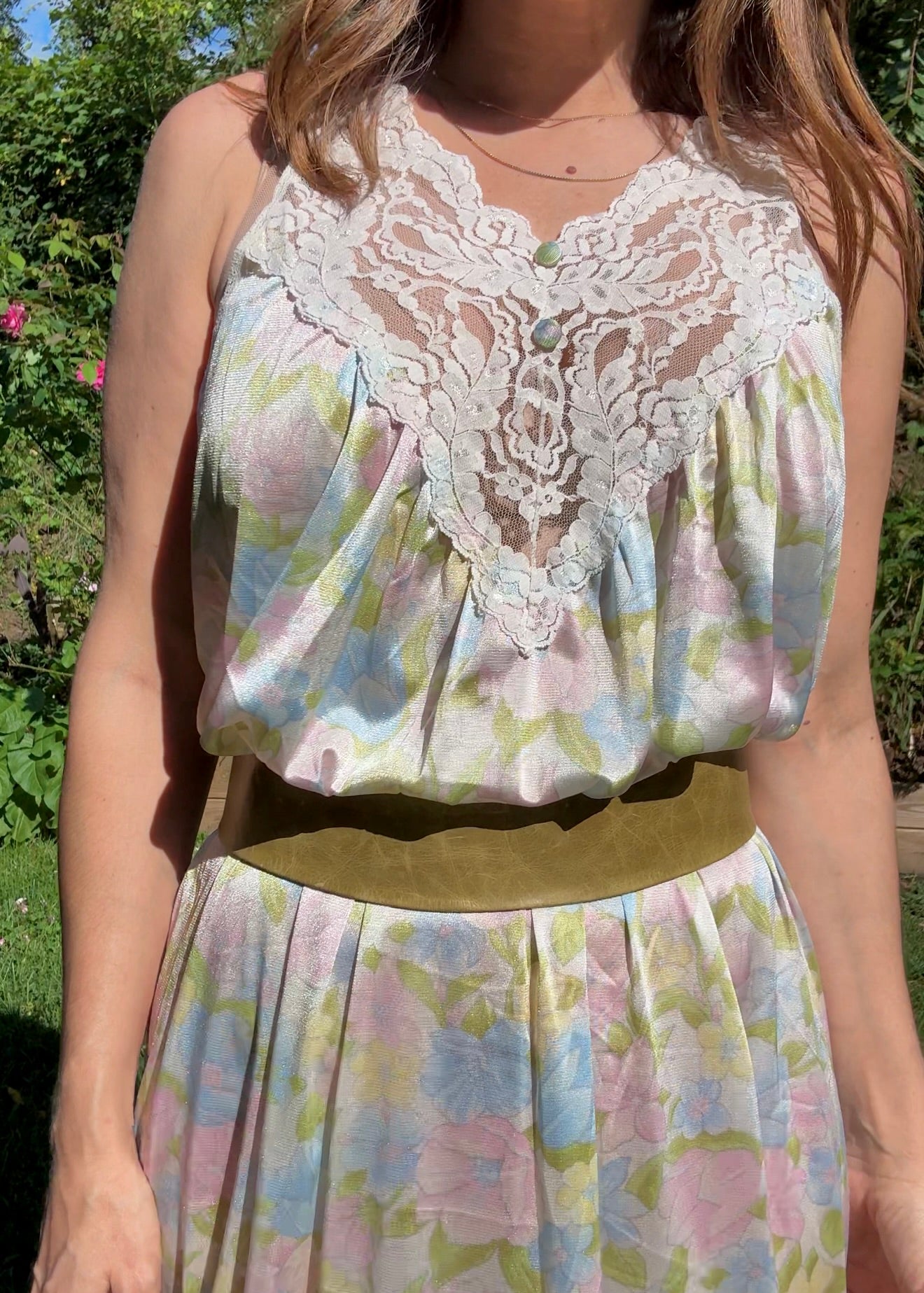 Olive Argentinian Leather Wrap Belt / ADA