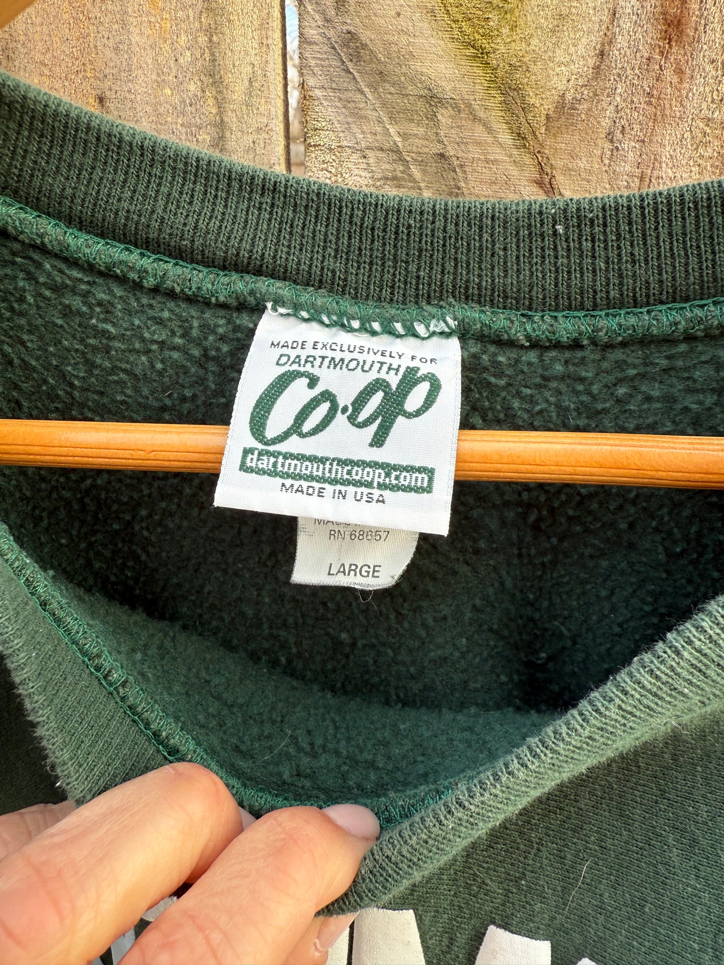 Vintage Dartmouth Crewneck Sweatshirt Forest Green