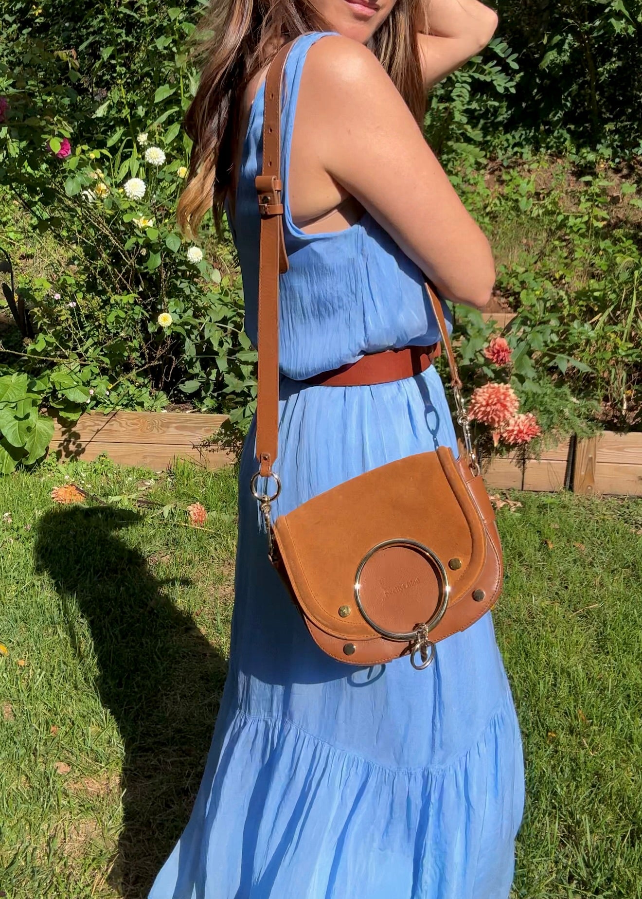 FRNCH Paris Blue Midi Dress — Made in Italy