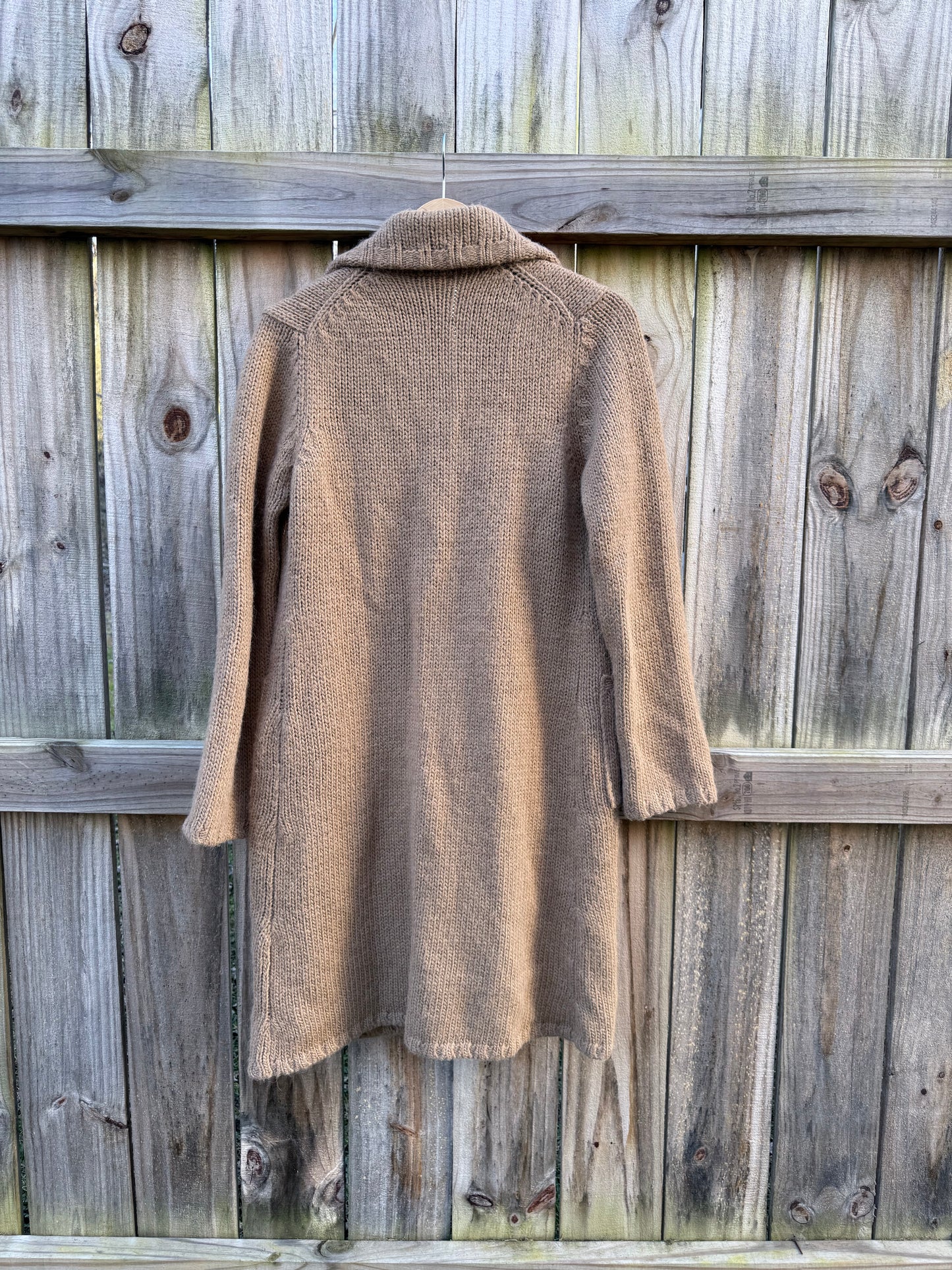 J.Crew Alpaca Knit Coatigan Camel Duster Cardigan