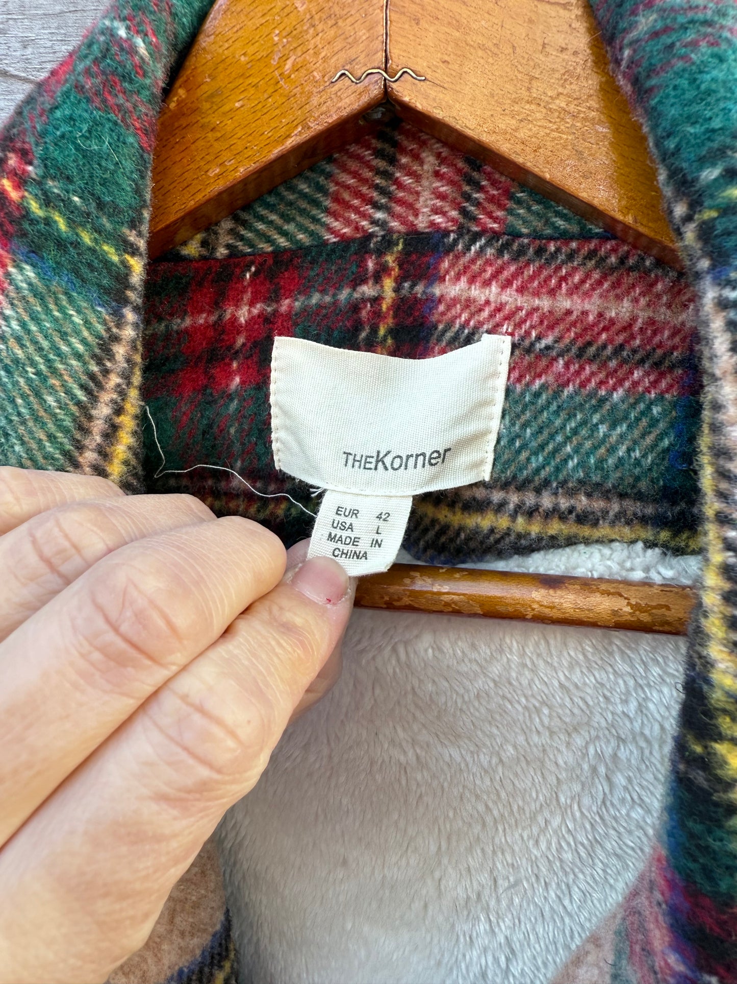 Soft Plaid Fleece-Lined Jacket