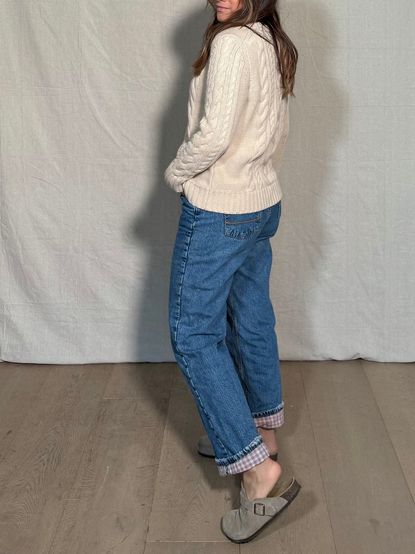 L.L.Bean Cream Cable Knit Sweater - Quiet Luxury