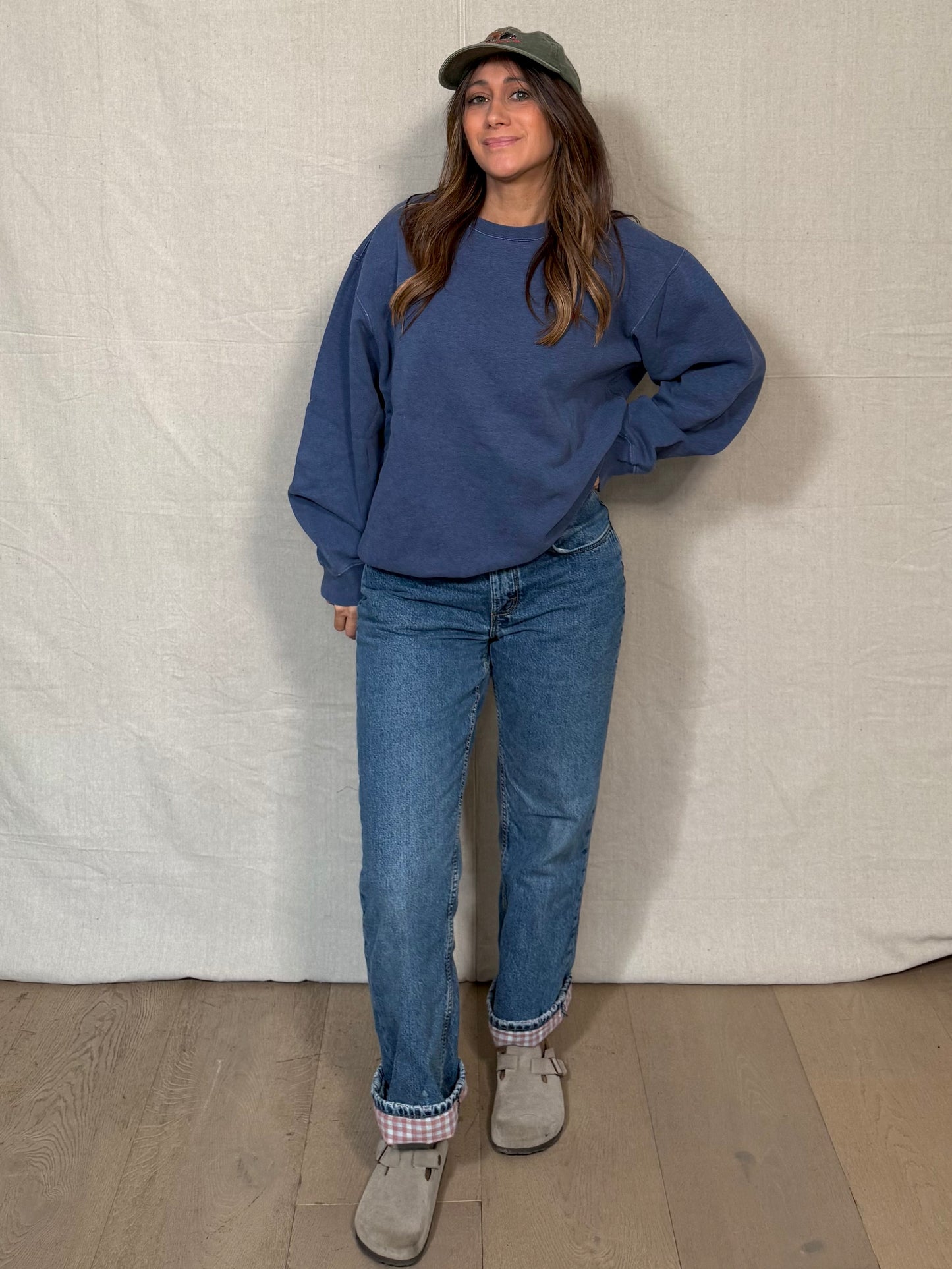 Polo Ralph Lauren Classic Crewneck Pullover Sweatshirt Blue