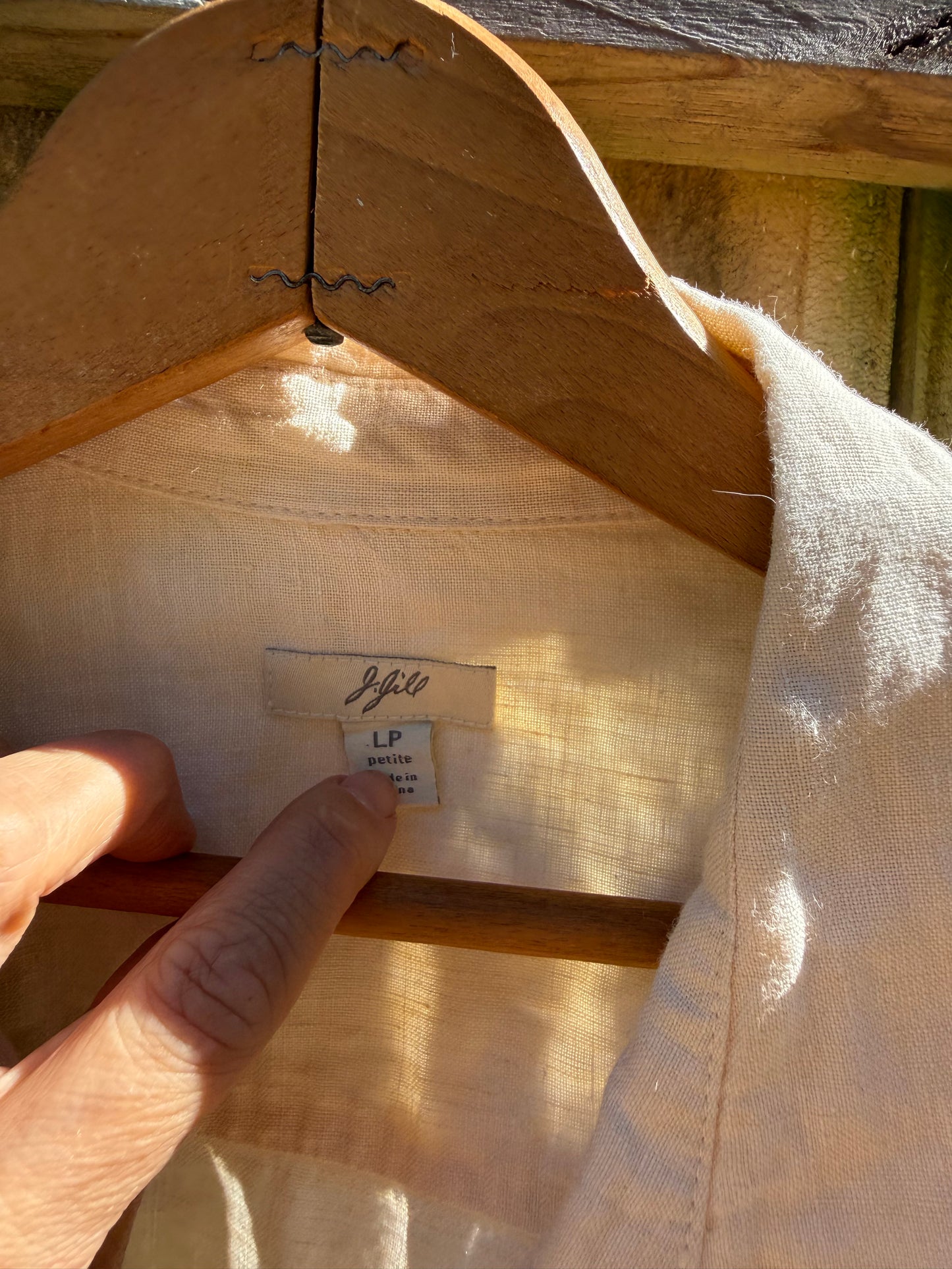 J. Jill Butter Yellow Linen Camp Shirt Vintage