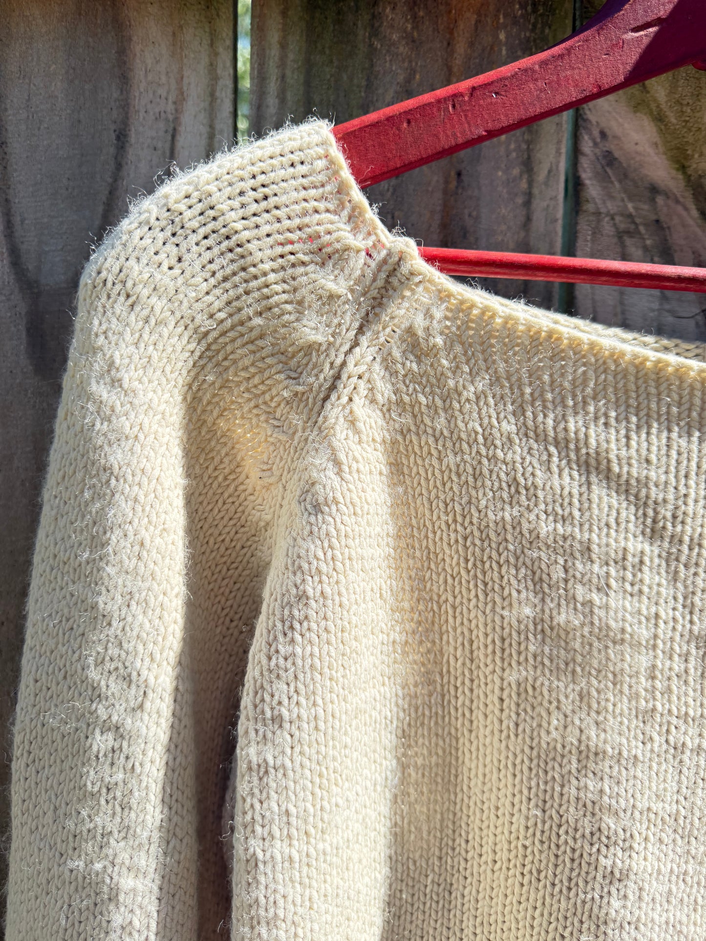 Minimalist Rolled Hem Cream Knit Sweater | Scandinavian Style