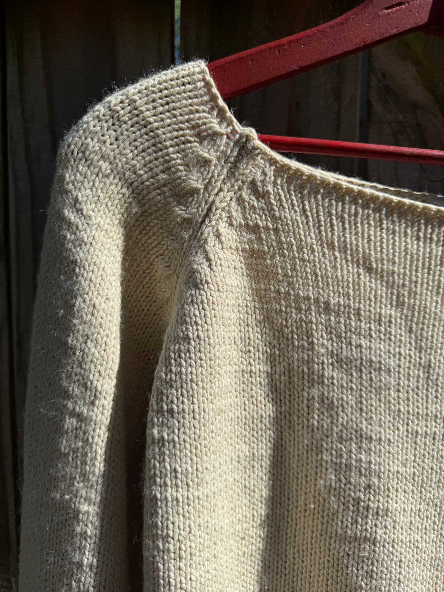 Minimalist Rolled Hem Cream Knit Sweater | Scandinavian Style