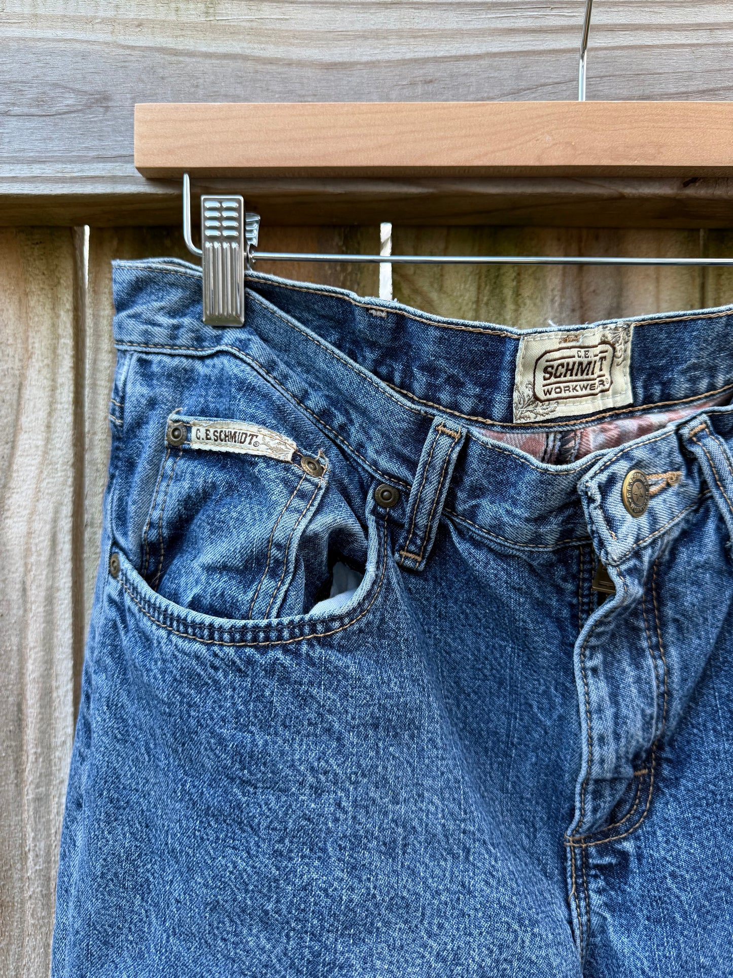 Vintage C.E. Schmidt Flannel Lined Denim Jeans